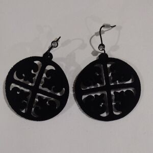 Elegant Black and Crystal 2-inch Drop Earrings - Women's Fashion Jewelry